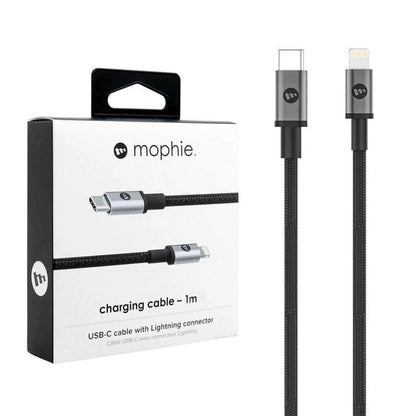 [RACKV2_CLEARANCE] Mophie USB-C to Lightning Cable - 1 meter - Black.