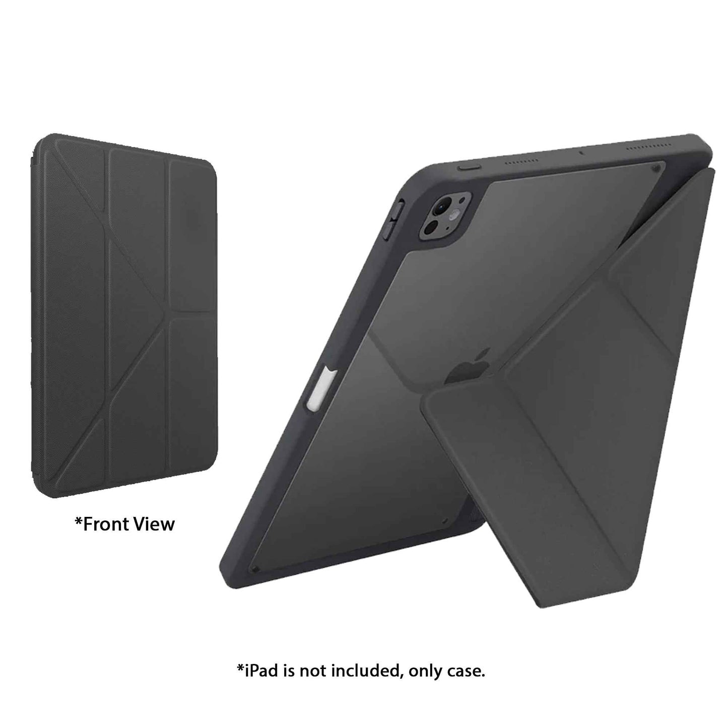 UNIQ Moven for iPad Pro 11" / iPad Pro 13" ( 2024 ) M4 Ultra Slim Case with ShockArmor‚Ñ¢ Bumper and Stylus Storage - Grey.