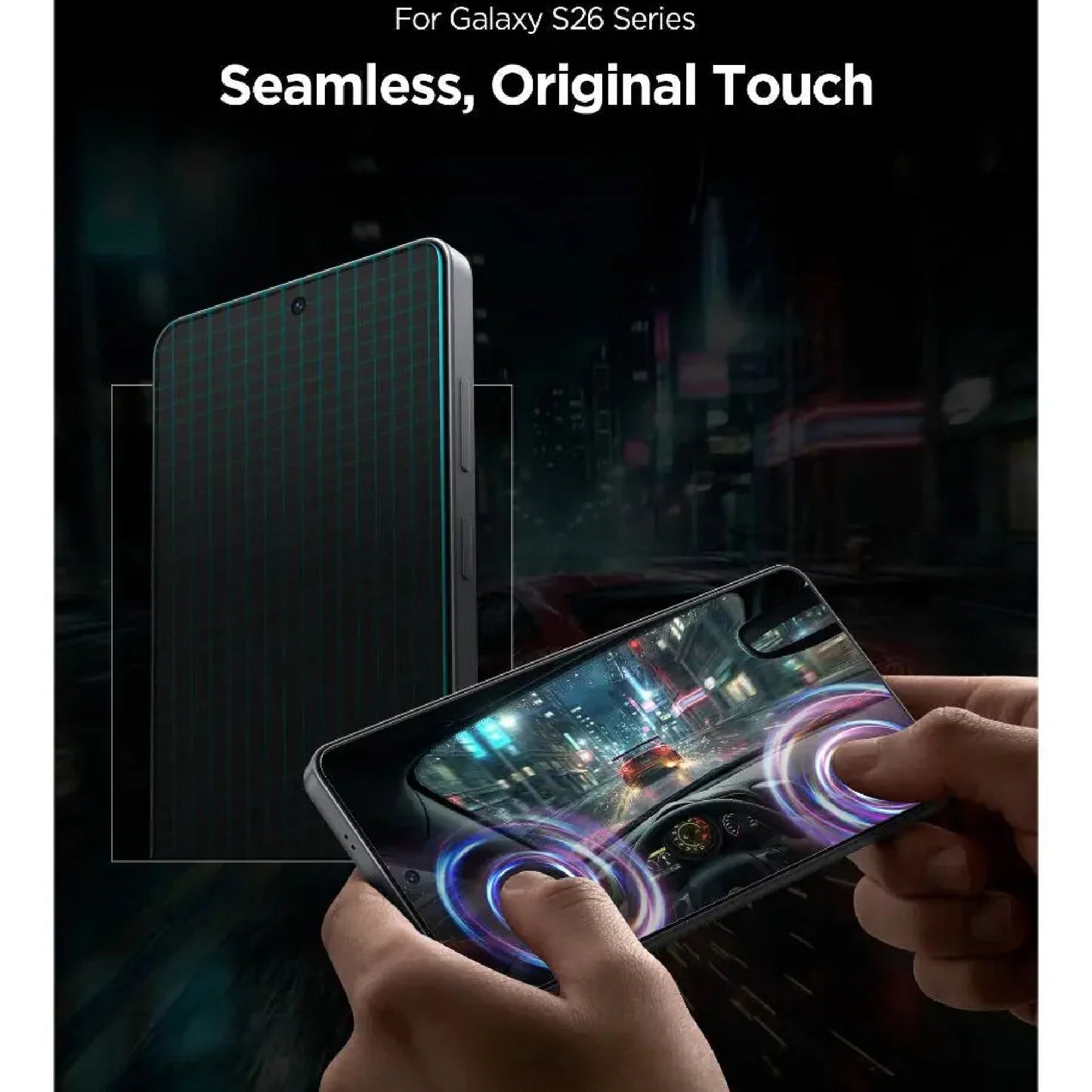 [2 Pack] Spigen Glas.tR EZ Fit Pro HD for Samsung Galaxy S26 Ultra / S26 Plus / S26 - Tempered Glass Screen Protector
