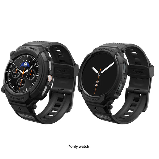 Spigen Rugged Armor Pro for Samsung Galaxy Watch 8 / 8 Classic ( 44mm / 46mm ) Case with Strap