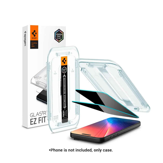 [ 2 Pack ] Spigen EzFit ( Privacy ) Screen Protector for iPhone 17 / 16 Series - Alignment Tray Included