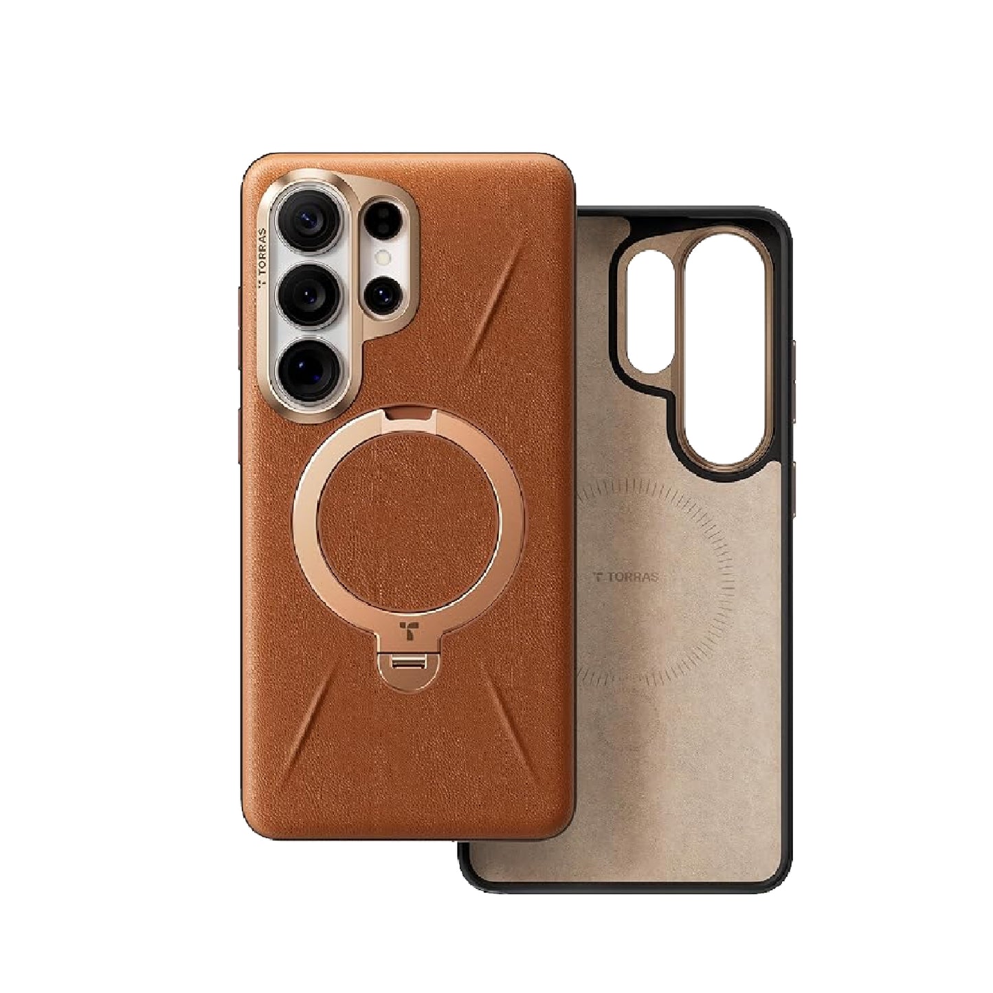 TORRAS Ostand Q3 VegSkin Magnetic Case for Samsung Galaxy S26 Ultra with 360° Pivot Stand