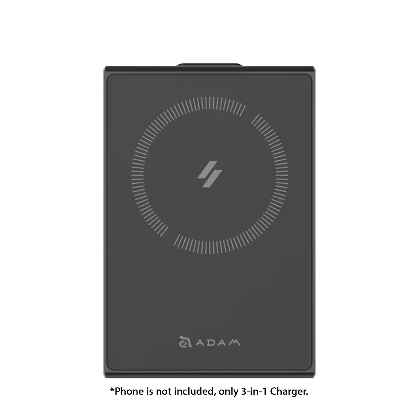 ADAM Elements Mag Z Magnetic 3in1 Foldable Travel Charging Station with USB-C Charging Cable Included