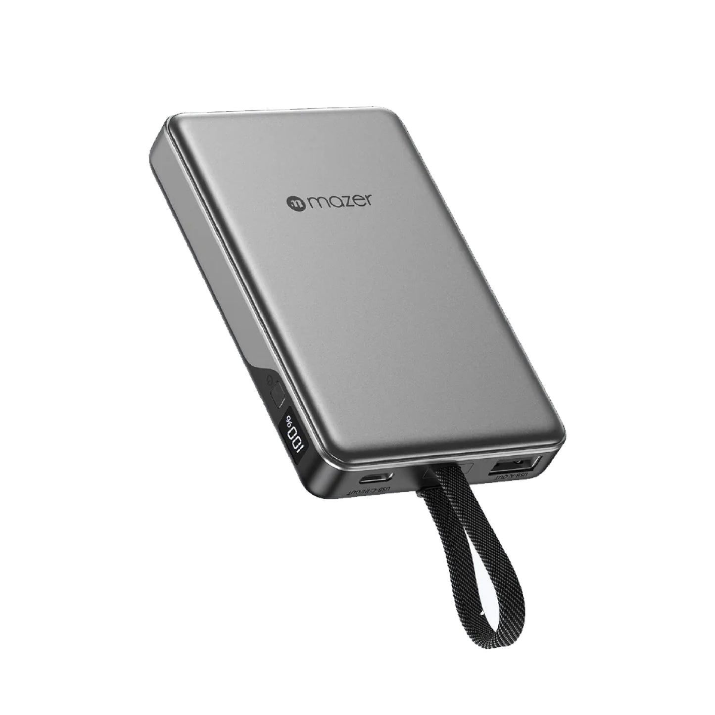 Mazer Power Charge Link  CCC Certified PD35W 10000 mAh Power Bank with built-in USB-C Cable