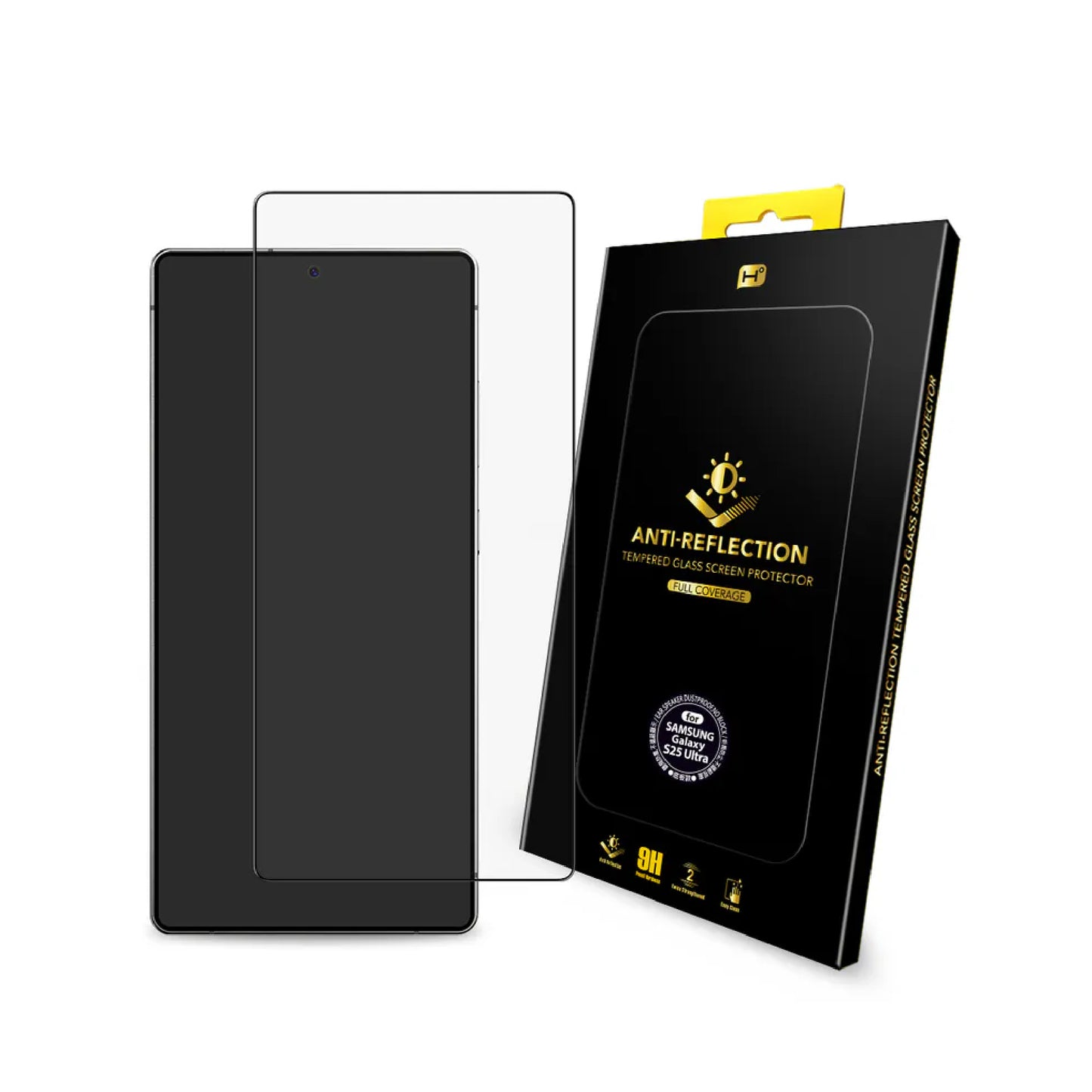 HODA Anti-Reflection Screen Protector for Samsung Galaxy S26 Ultra / S25 Ultra / S24 Ultra - Full Coverage Tempered Glass