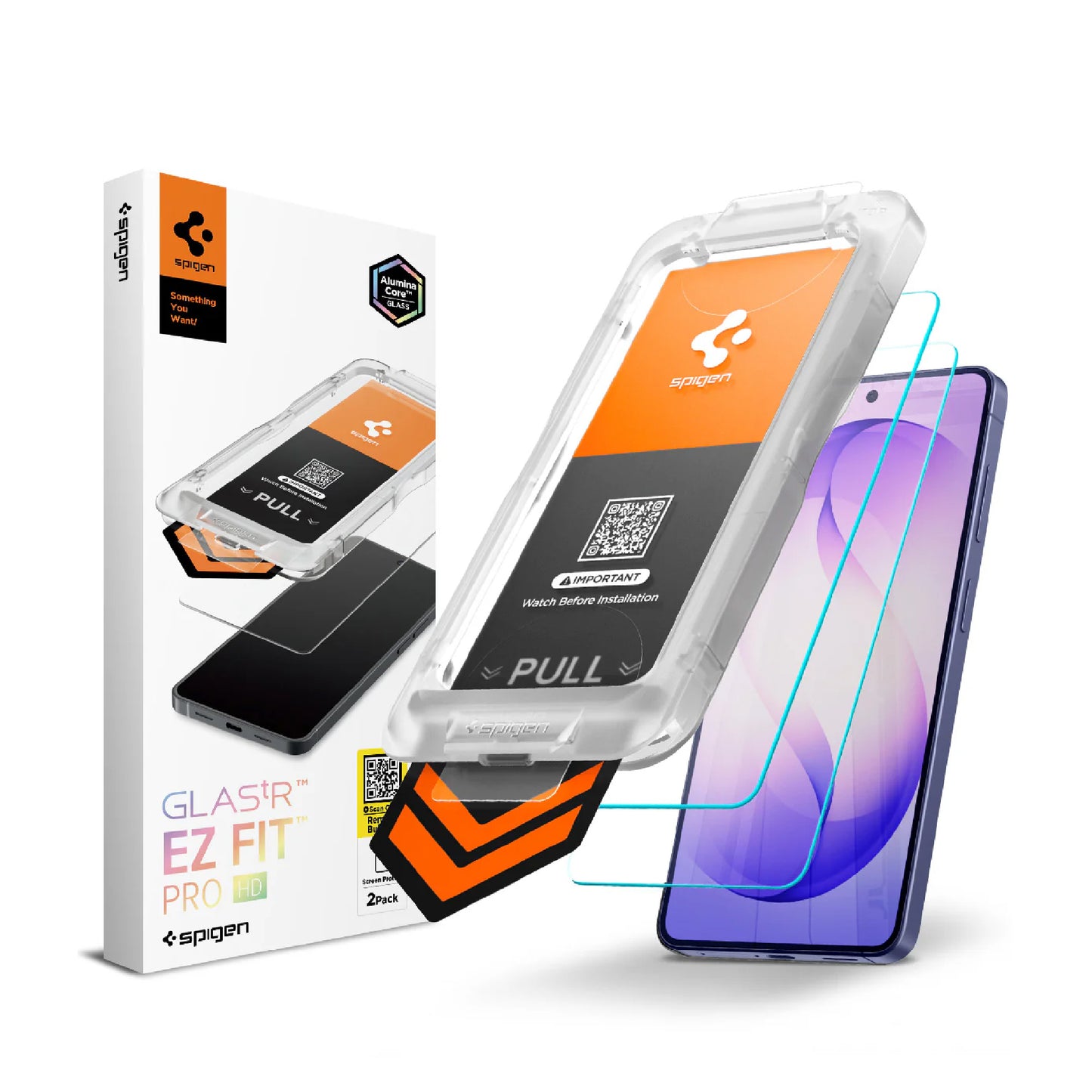 [2 Pack] Spigen Glas.tR EZ Fit Pro HD for Samsung Galaxy S26 Ultra / S26 Plus / S26 - Tempered Glass Screen Protector