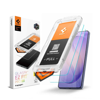 [2 Pack] Spigen Glas.tR EZ Fit Pro HD for Samsung Galaxy S26 Ultra / S26 Plus / S26 - Tempered Glass Screen Protector