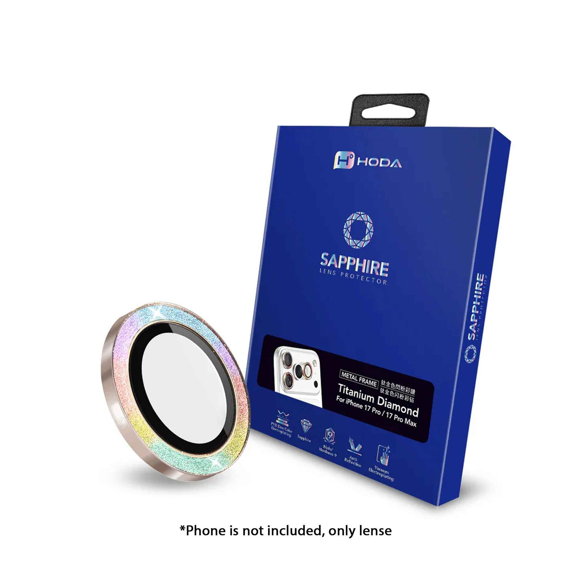Hoda Sapphire Lens Protector for iPhone 17 Pro Max / 17 Pro with Helper
