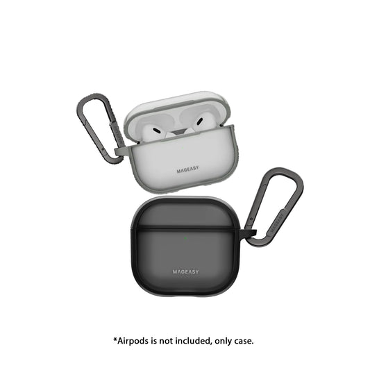 MAGEASY Roam with Carabiner for AirPods Pro 1 / AirPods Pro 2 -Wireless Charging Compatible
