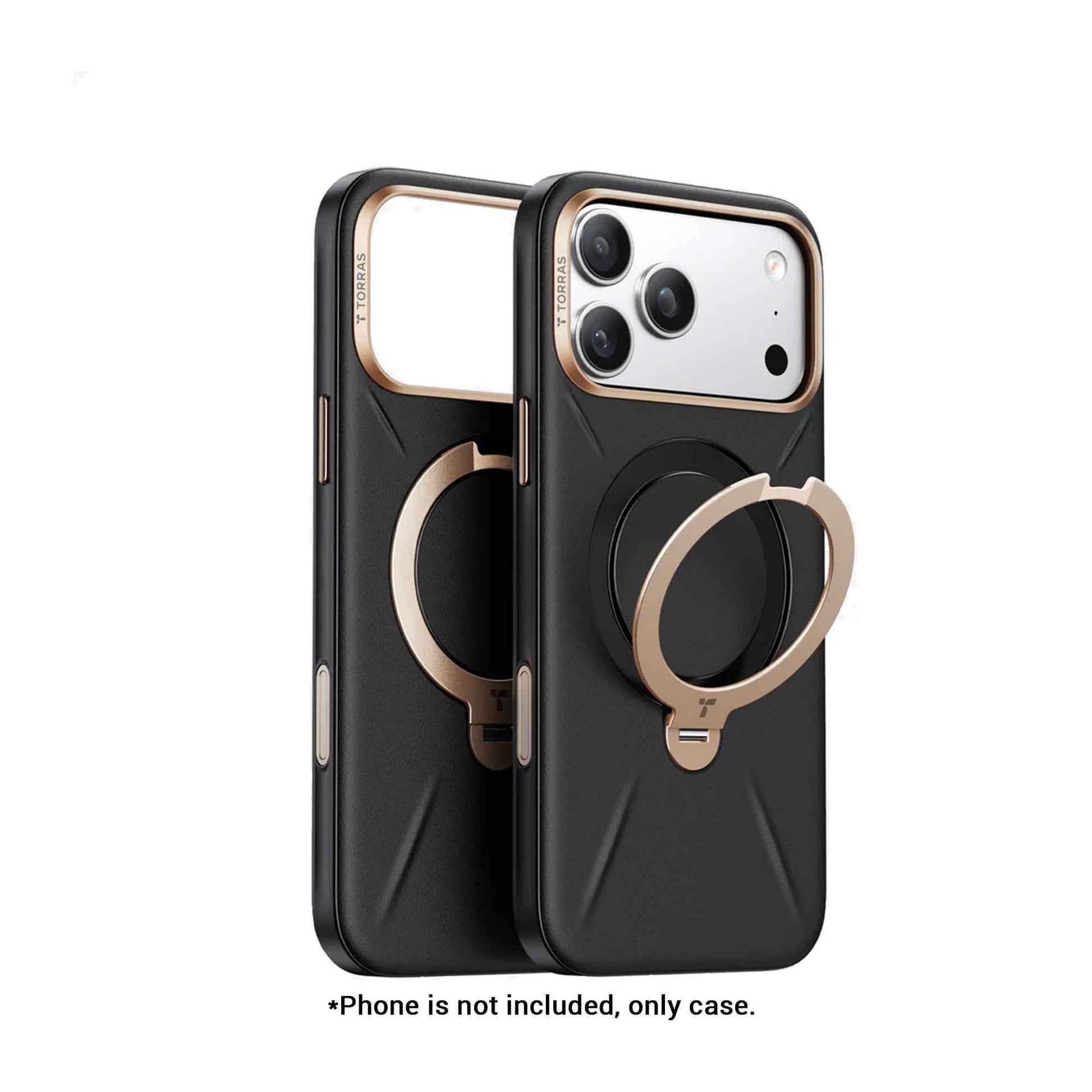 TORRAS Ostand Q3 VegSkin Case for iPhone 17 Pro Max / 17 Pro - Magsafe Compatible Vegan Leather Case