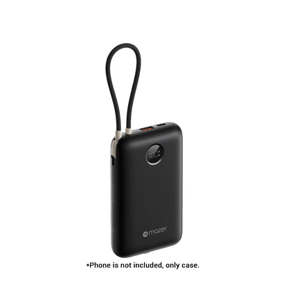Mazer PowerCharge LINK 20000mAh Power Bank PD35W (Built-in USB-C + Lightning Cables)