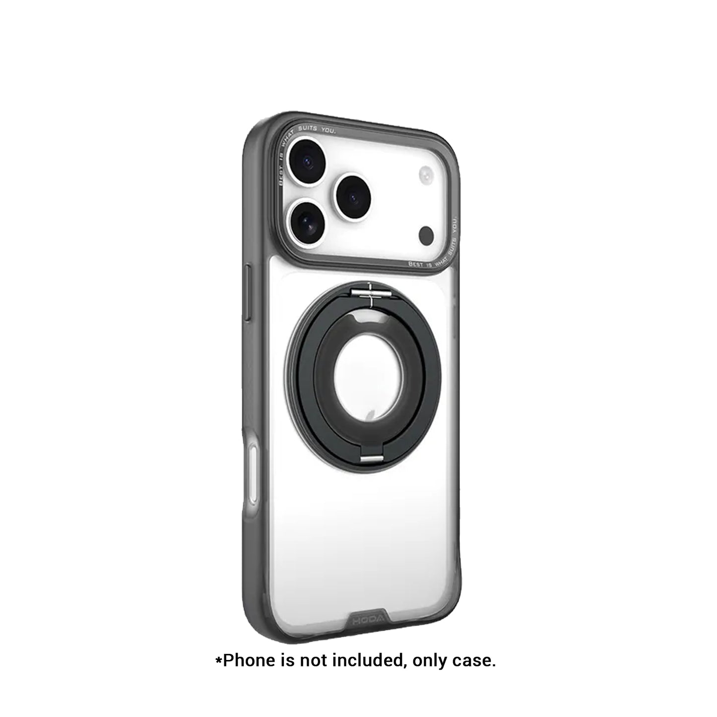 Hoda ROUGH Case Magnet with 360° Foldable Rotating Ring-holder Stand for iPhone 17 Pro Max / 17 Pro