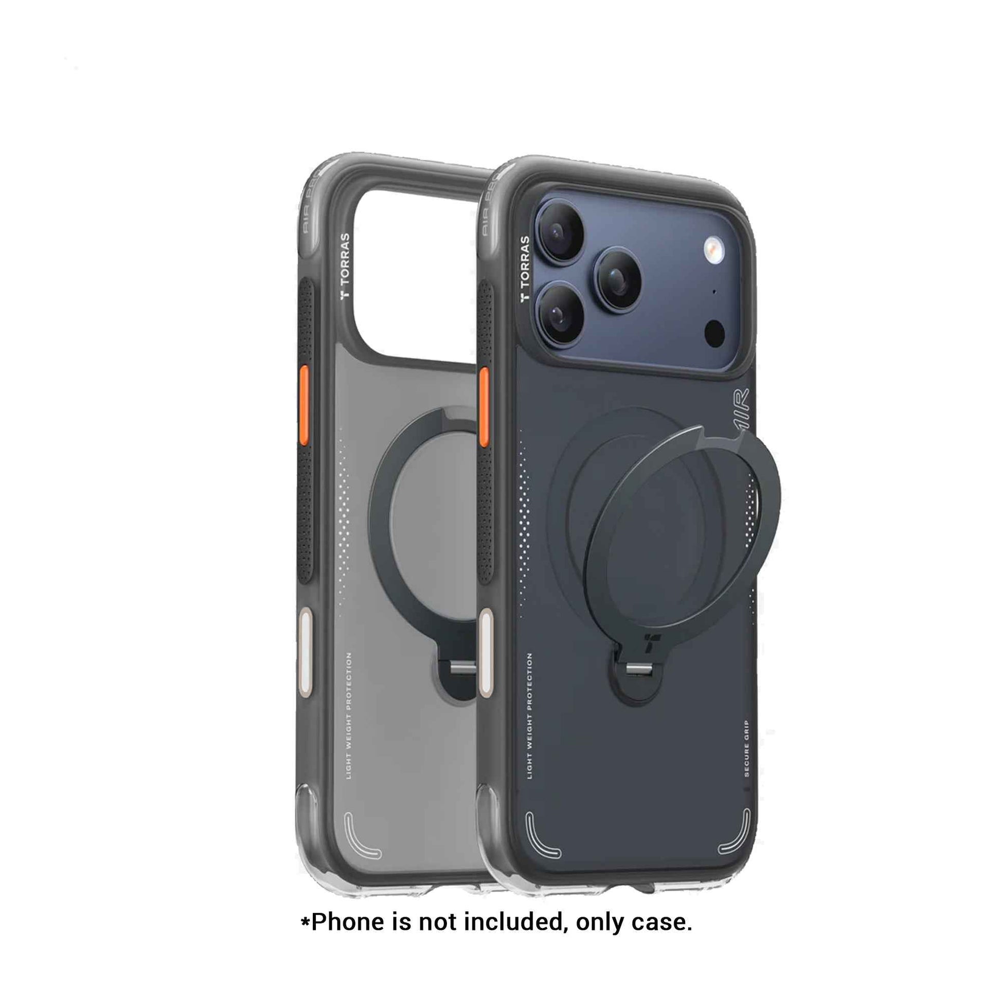 TORRAS Ostand Q3 Spin Air Series Case for iPhone 17 Pro Max / 17 Pro - Magnetic Case with Foldable Stand