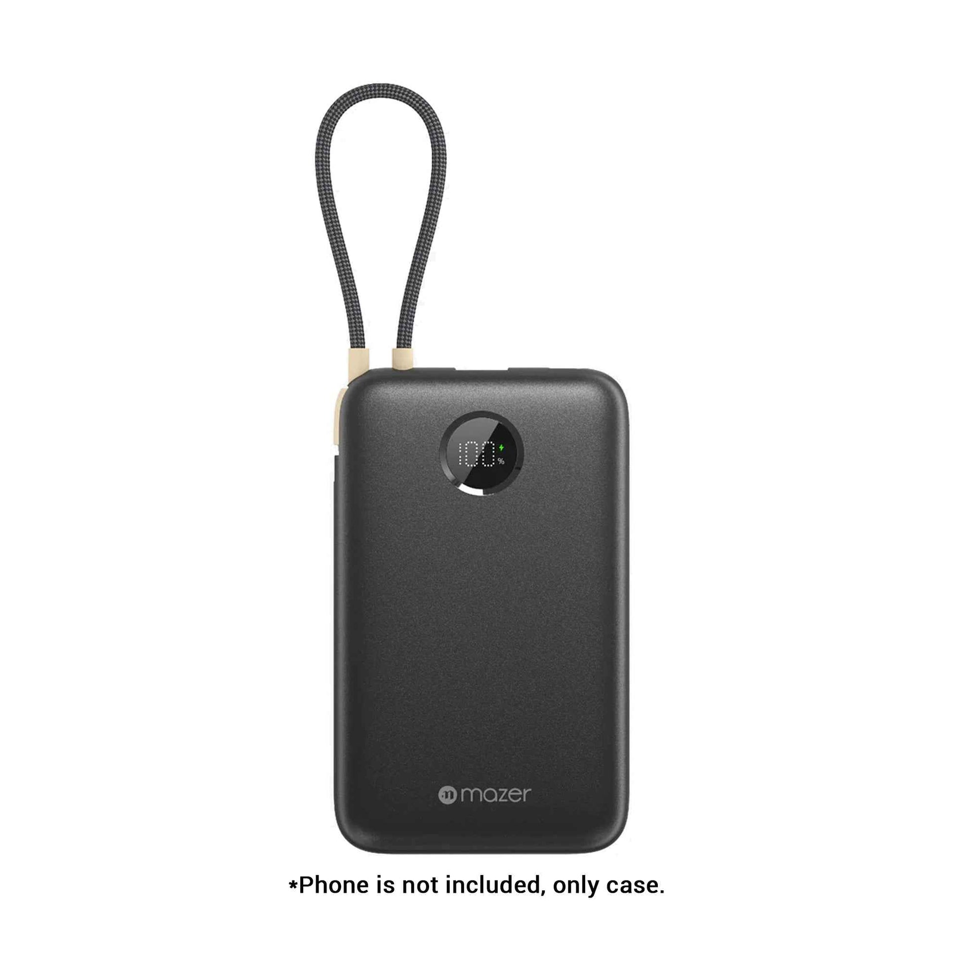 Mazer PowerCharge Link 10V2 10,000mAh PD20W (Built-in USB C Cable) Power Bank