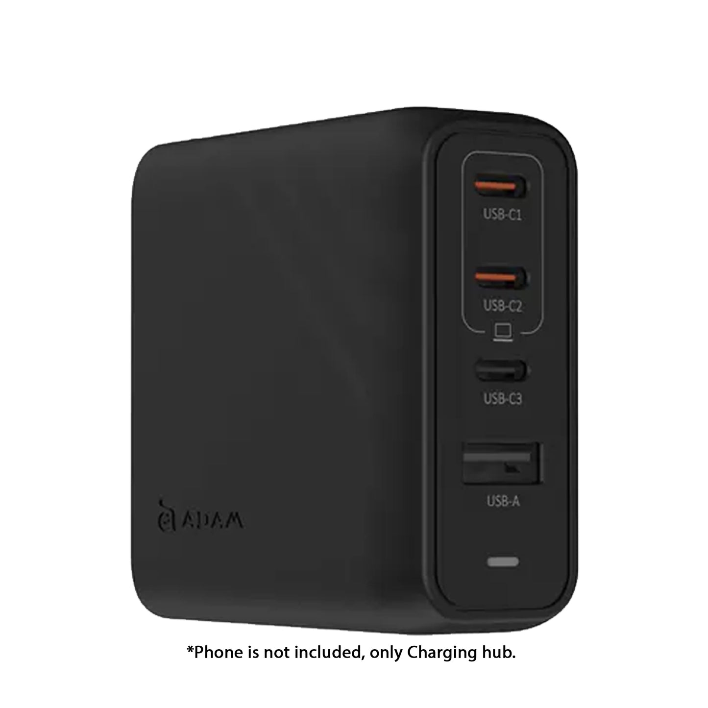 ADAM Elements P100 GaN 100W 4-Port Power Charging Kit with Universal Travel Plug and USB-C Cable