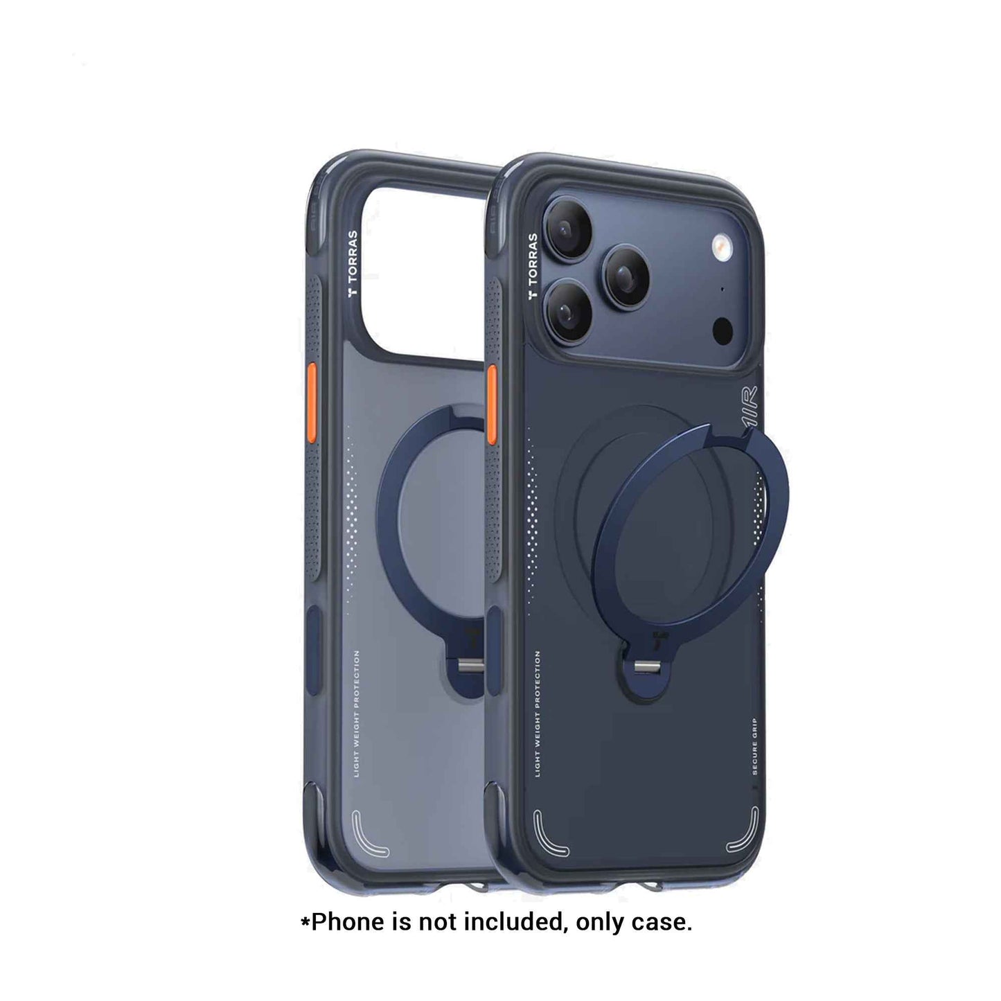 TORRAS Ostand Q3 Spin Air Series Case for iPhone 17 Pro Max / 17 Pro - Magnetic Case with Foldable Stand