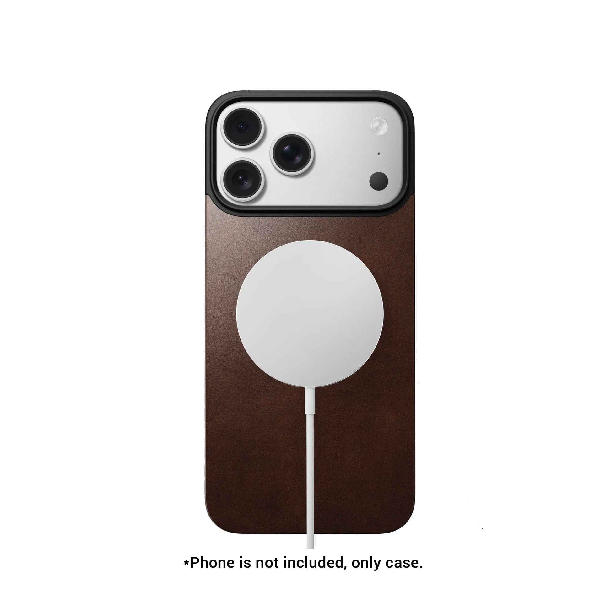 Nomad Magnetic Leather Back Horween Leather for iPhone 17 Pro Max / 17 Pro - Magsafe Compatible