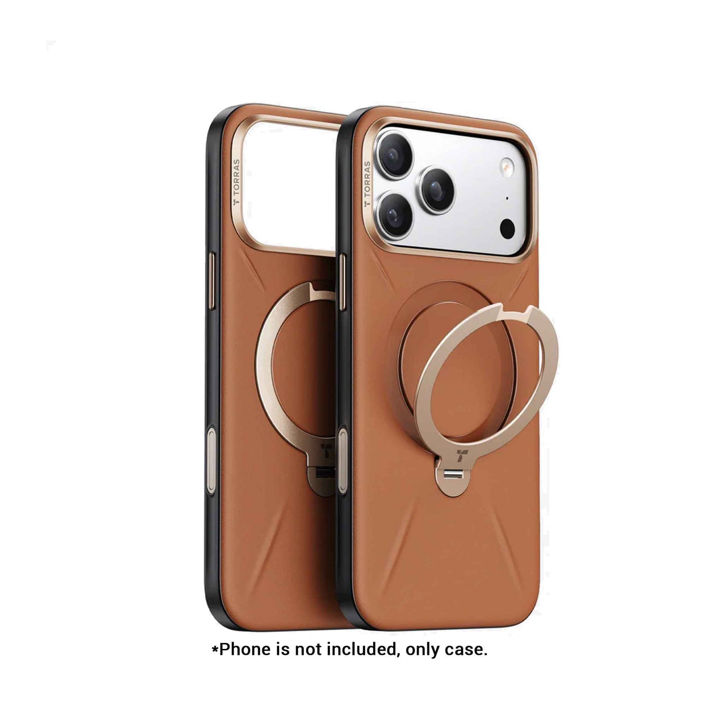 TORRAS Ostand Q3 VegSkin Case for iPhone 17 Pro Max / 17 Pro - Magsafe Compatible Vegan Leather Case