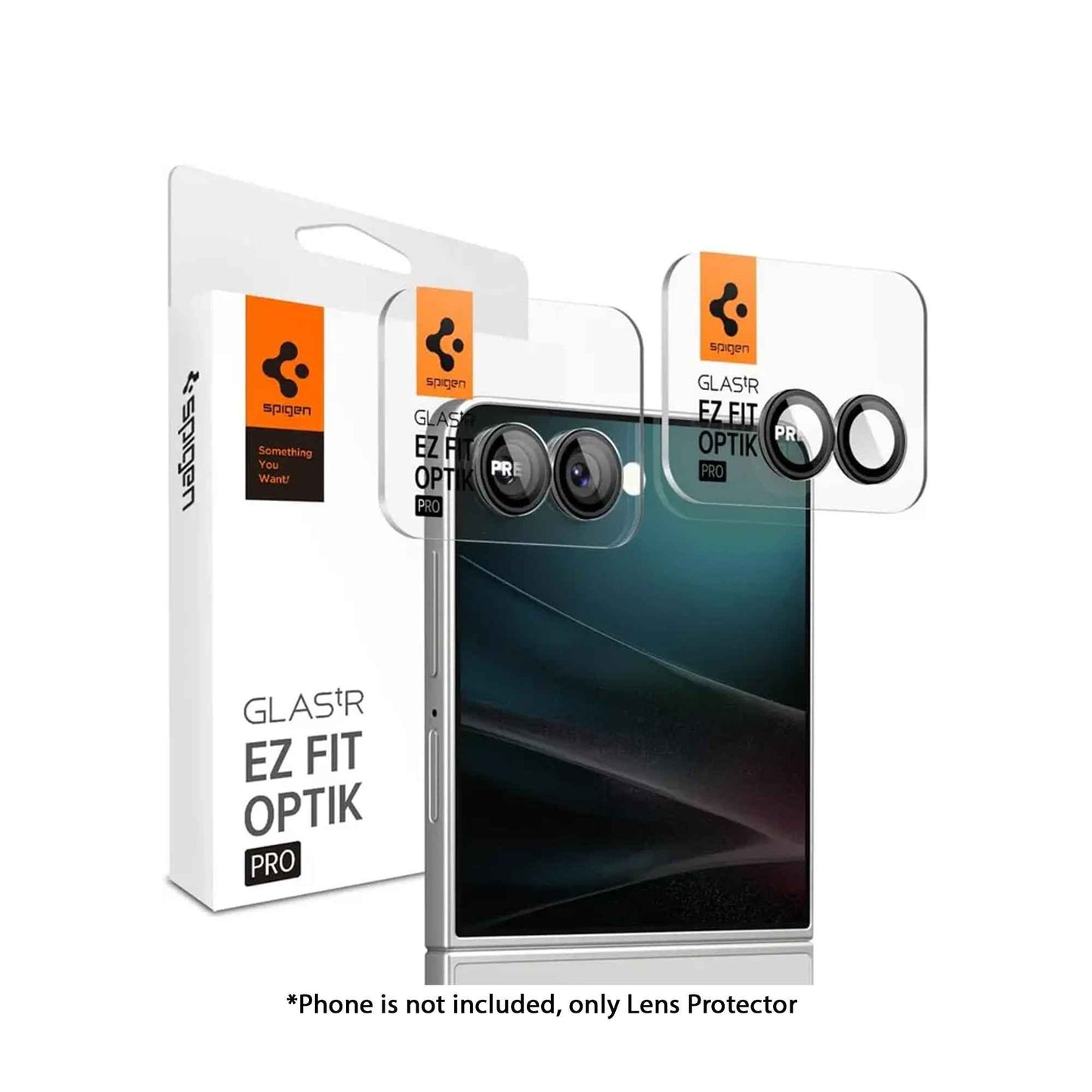 [2 Pack] Spigen Optik Pro HD Lens Protector for Samsung Galaxy Z Flip 7 - Glas.tR EZ Fit