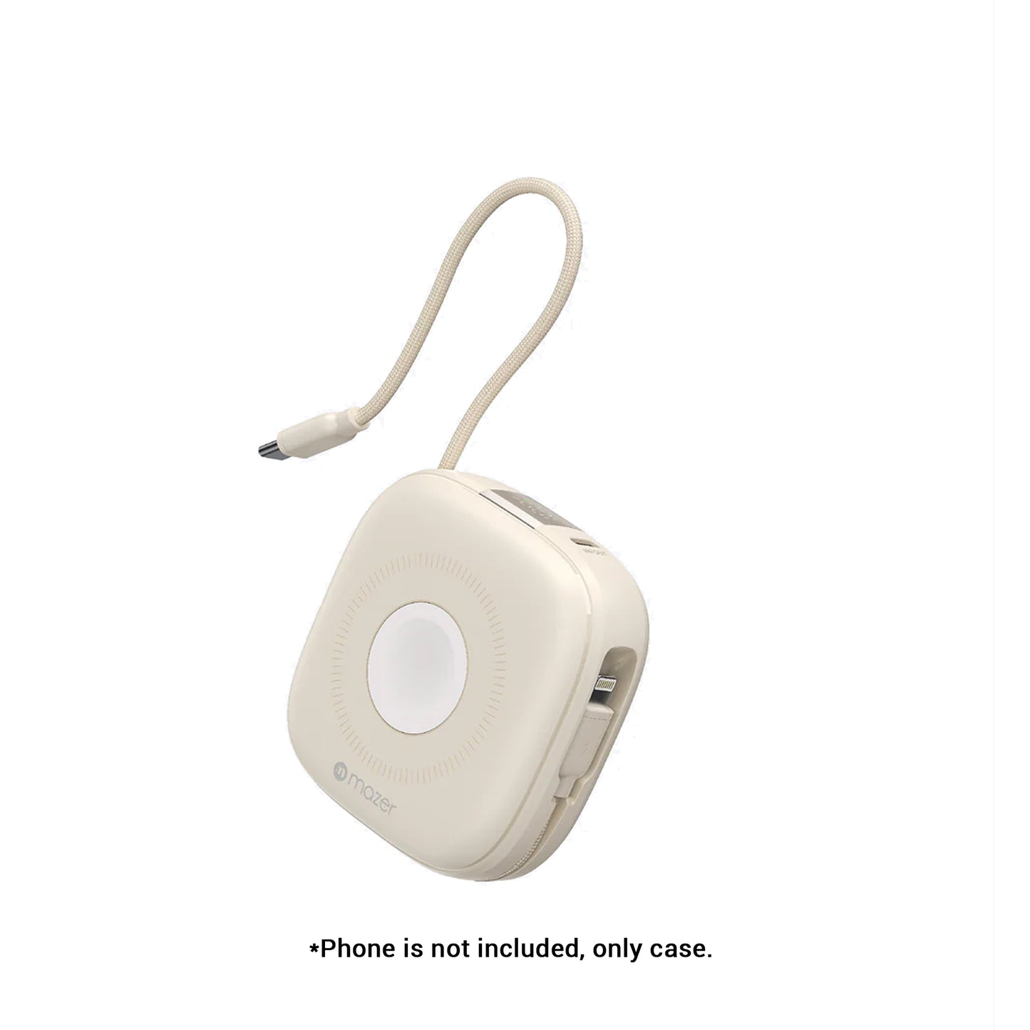 Mazer MagLink18i Trio+ 4-in-1 Magnetic Wireless Charging Power Bank with Dual Built-in Cables 10000mAh