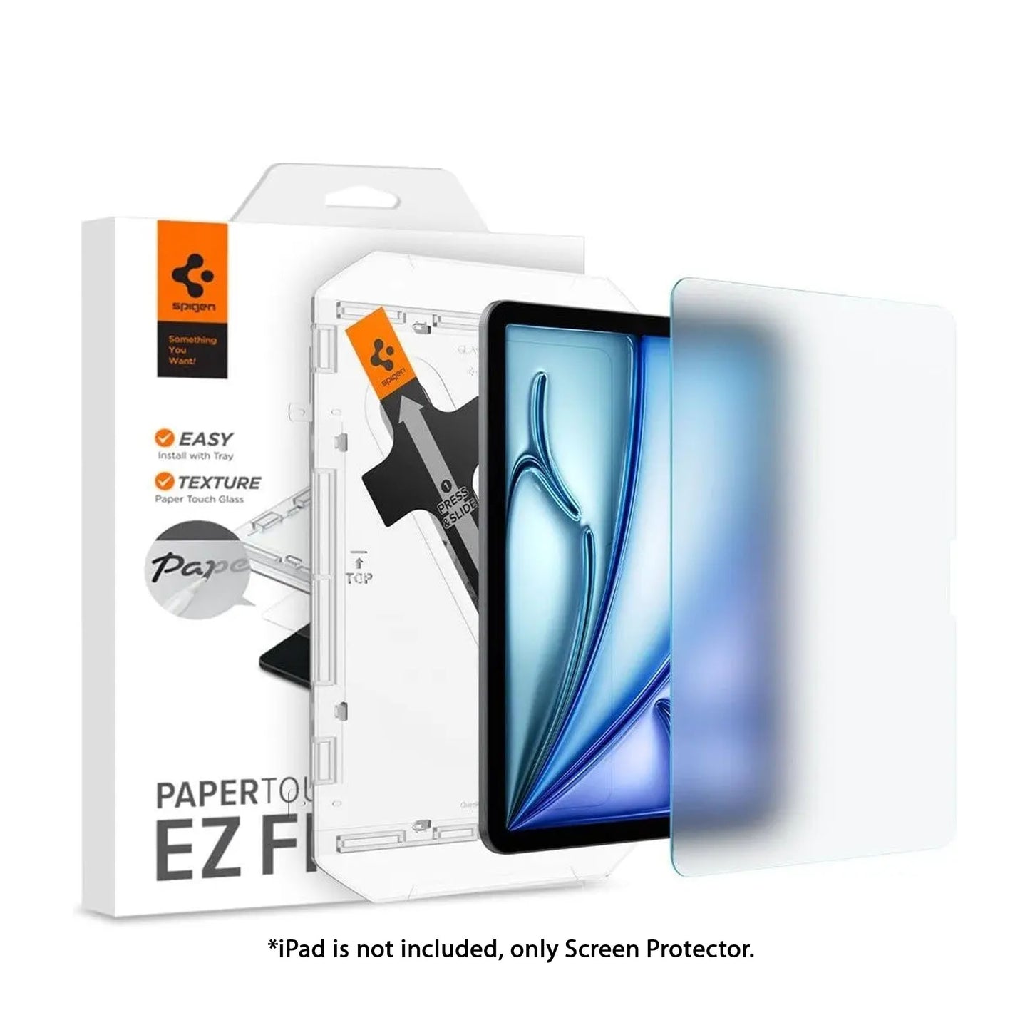 Spigen Paper Touch EZ Fit for iPad Air 13" / iPad Air 11'' ( 2024 ) M2 - Screen Protector Matte Glass With Auto-Alignment Tool