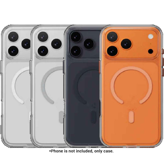 MAGEASY Bright M ( MagSafe ) Case for iPhone 17 Series - 16 Feet Drop Protection with Metal Button