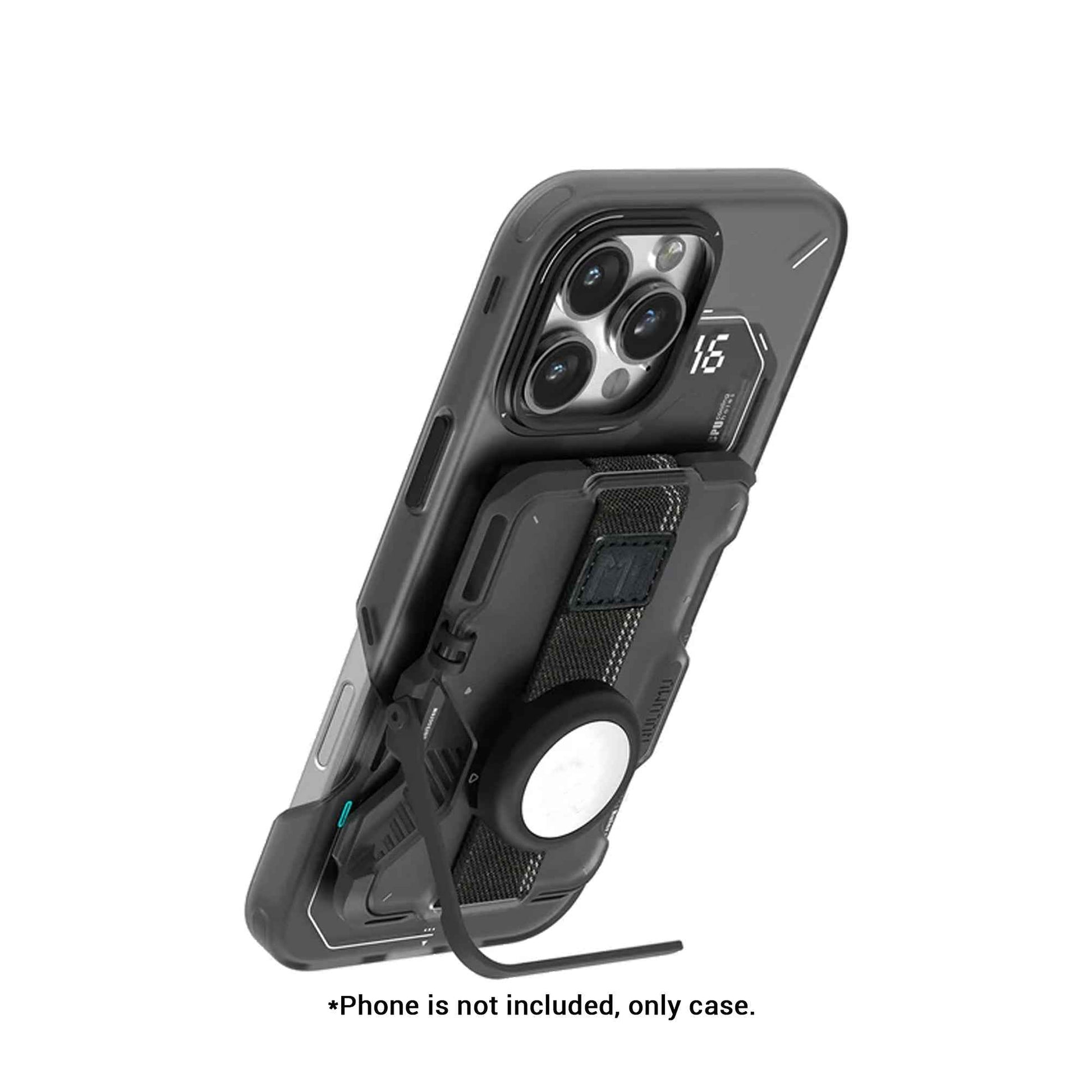 AULUMU G03 Magnetic Multi-Functional Metal Card Case with Kickstand