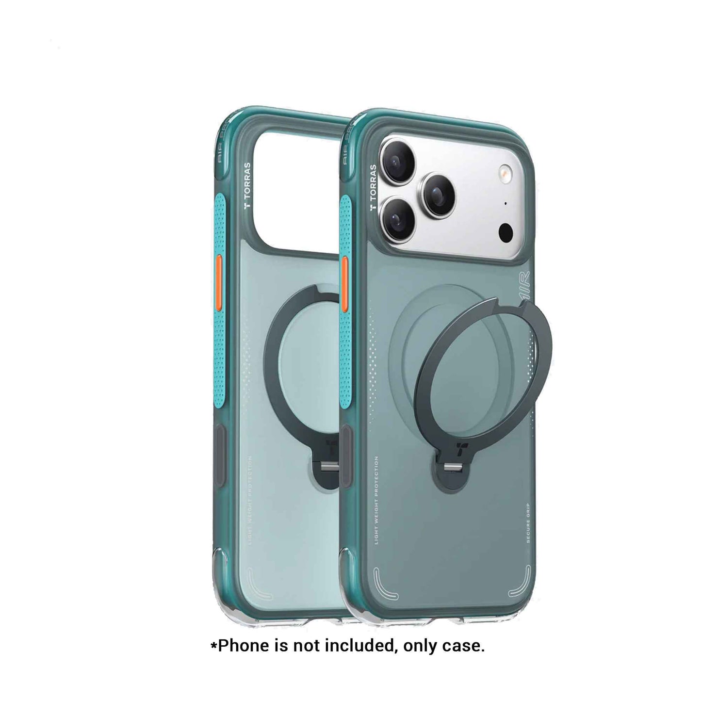 TORRAS Ostand Q3 Spin Air Series Case for iPhone 17 Pro Max / 17 Pro - Magnetic Case with Foldable Stand