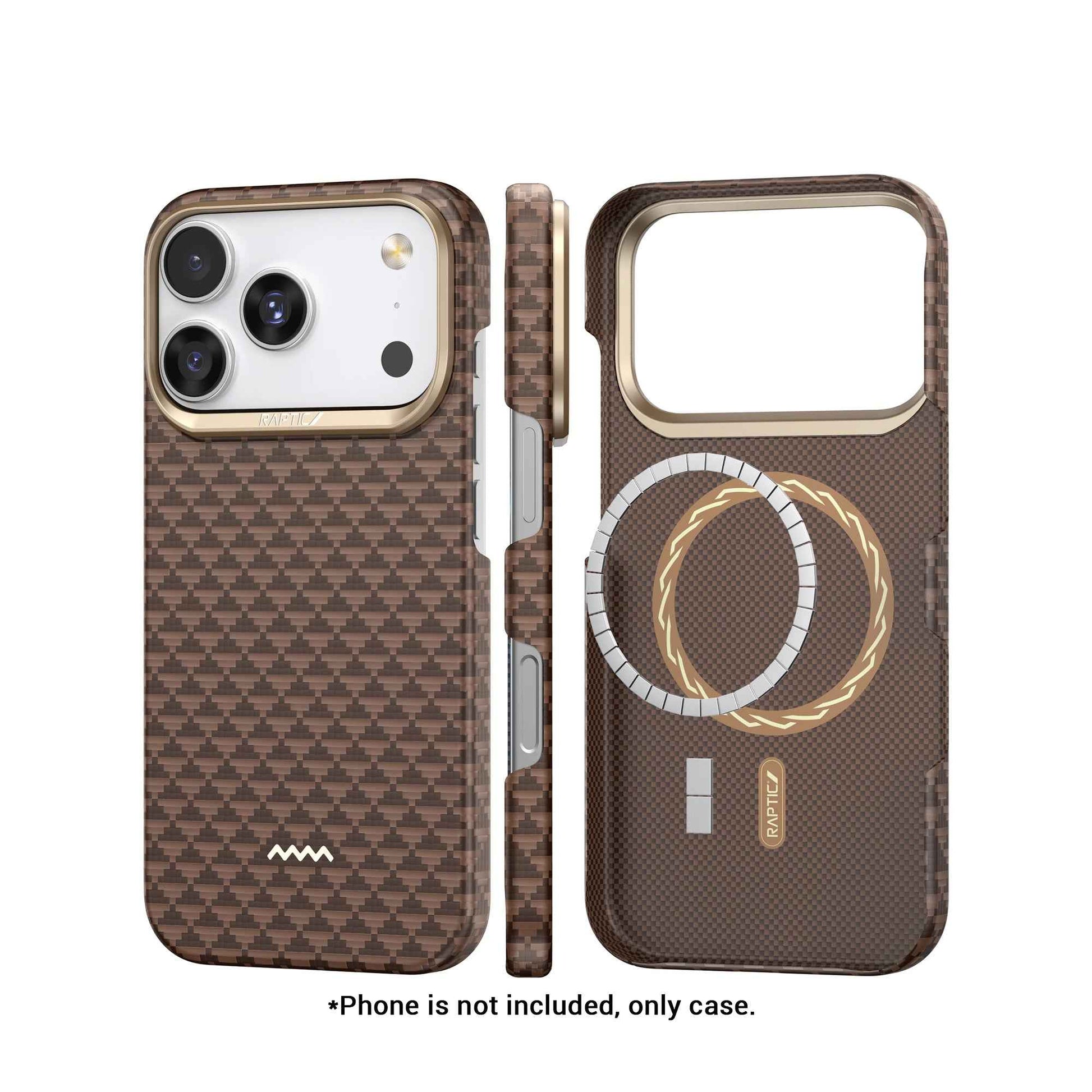 RAPTIC Aramid Fiber Skin-Origin for iPhone 17 Series - Magsafe Compatible Case
