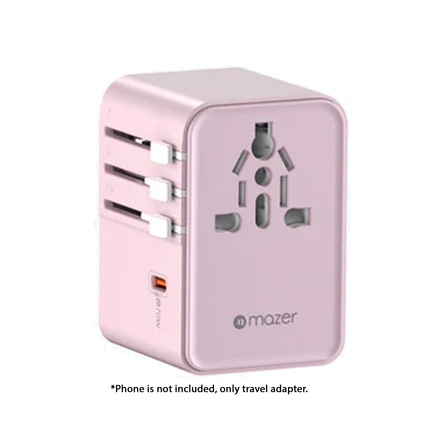 Mazer Infinite Travel PD 70W GaN Universal Travel Charger Adapter - 3 USB-C Port + 2 USB-A Port
