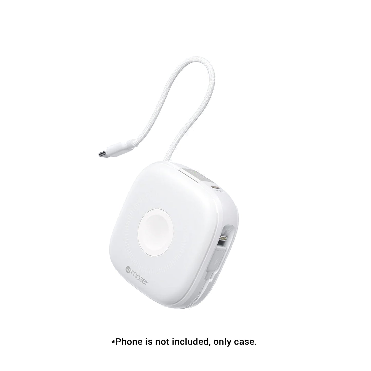 Mazer MagLink18i Trio+ 4-in-1 Magnetic Wireless Charging Power Bank with Dual Built-in Cables 10000mAh
