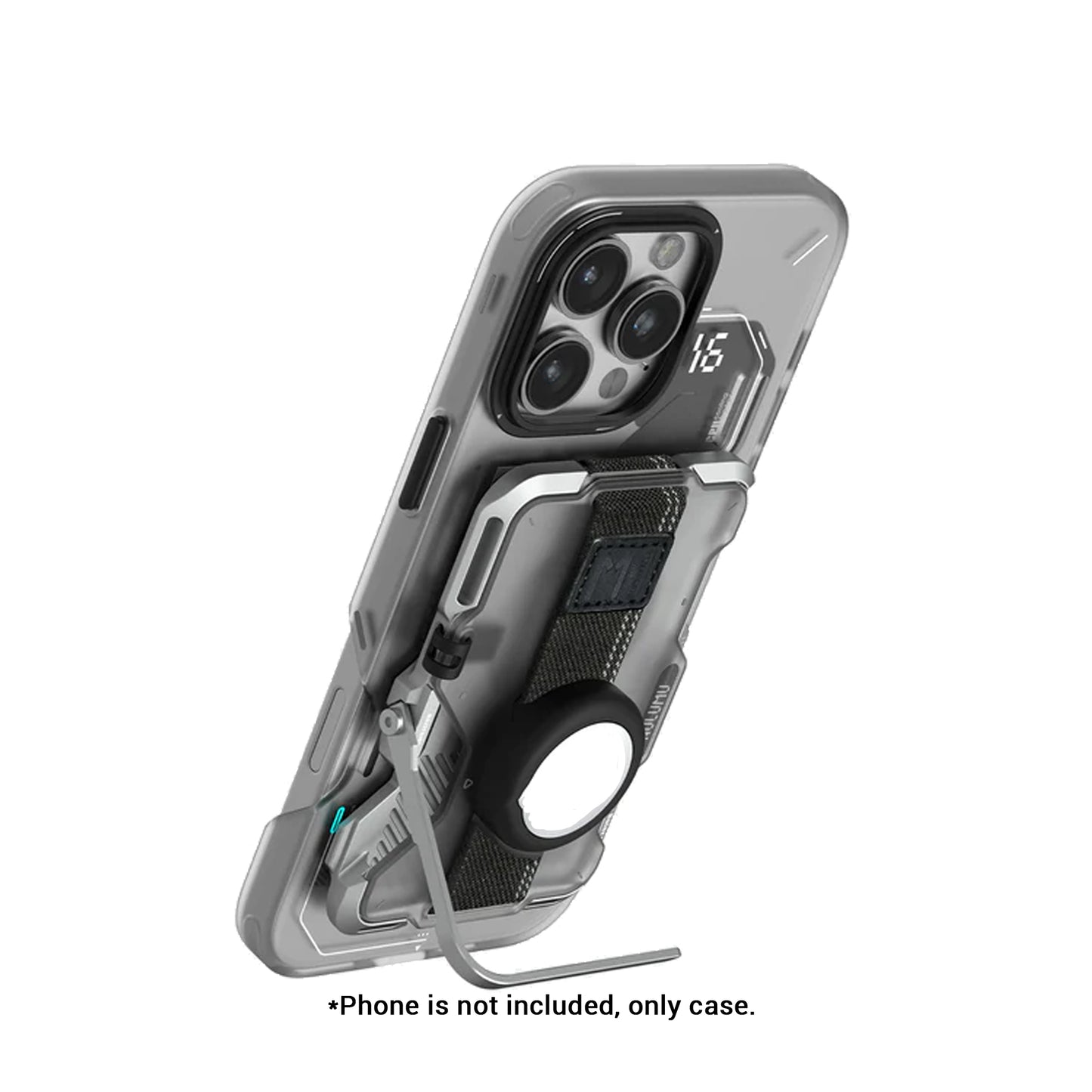 AULUMU G03 Magnetic Multi-Functional Metal Card Case with Kickstand