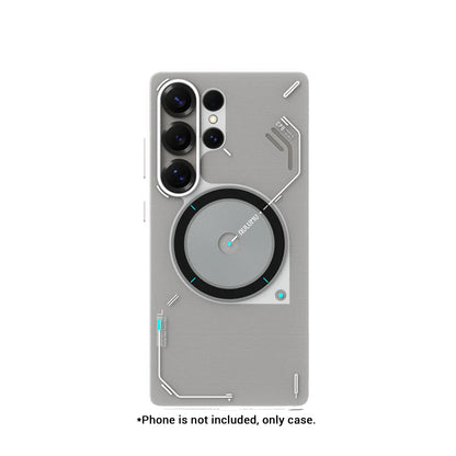 AULUMU S25 Frosted Case for Samsung Galaxy S25 Ultra - Glow in The Dark with Cooling Window Design Magnetic Case