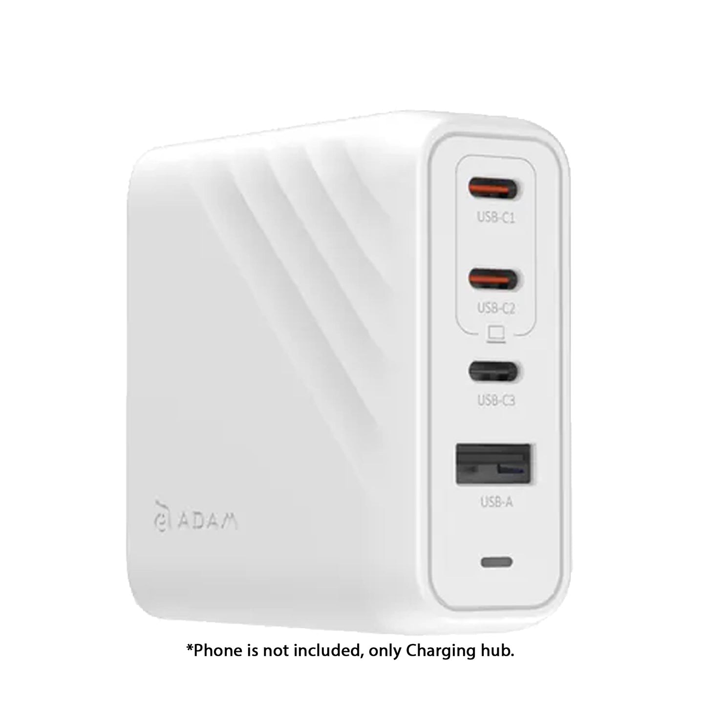 ADAM Elements P100 GaN 100W 4-Port Power Charging Kit with Universal Travel Plug and USB-C Cable