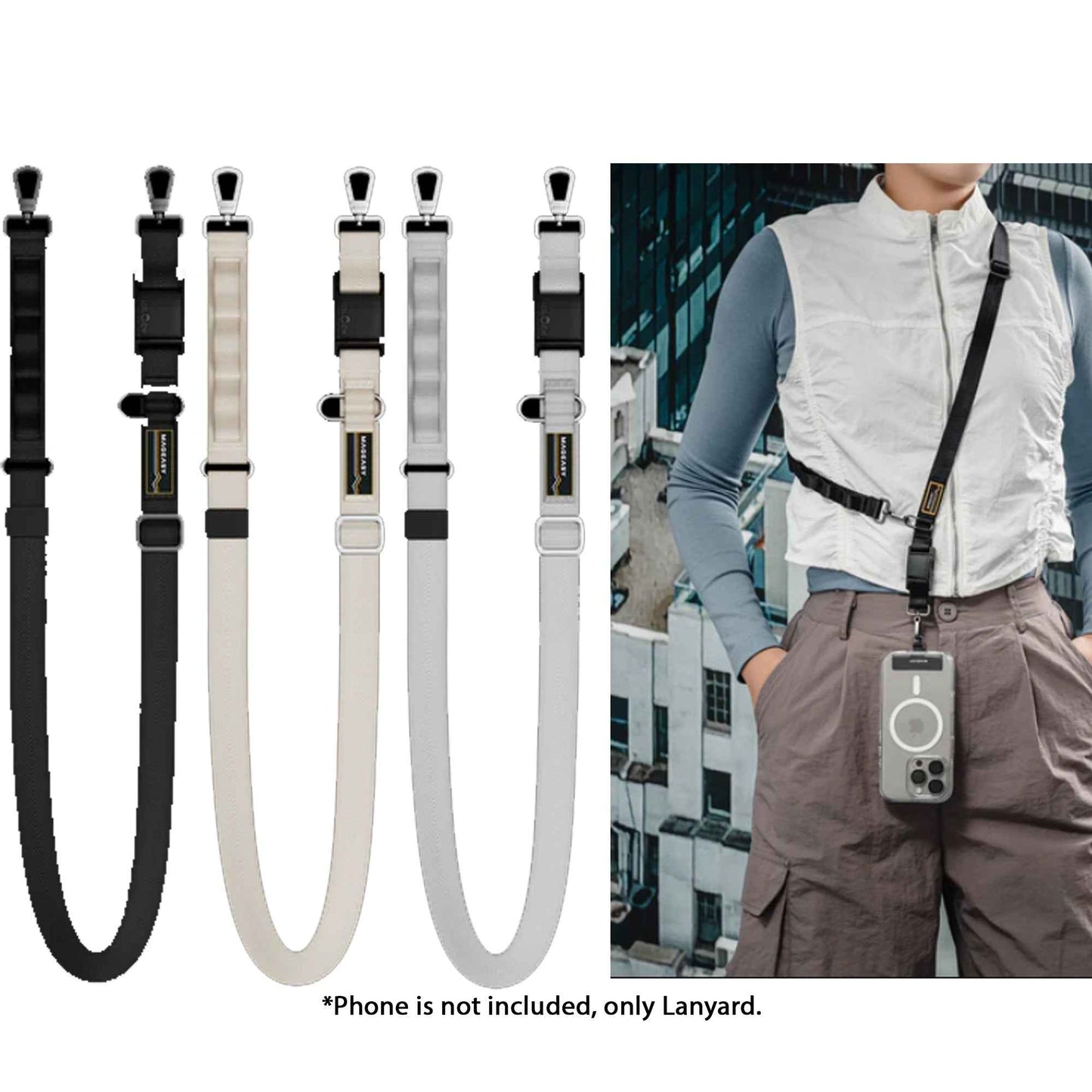 MAGEASY 20mm Fidlock Dual Utility Strap + Strap Card with InterLoop™ Ring Hook