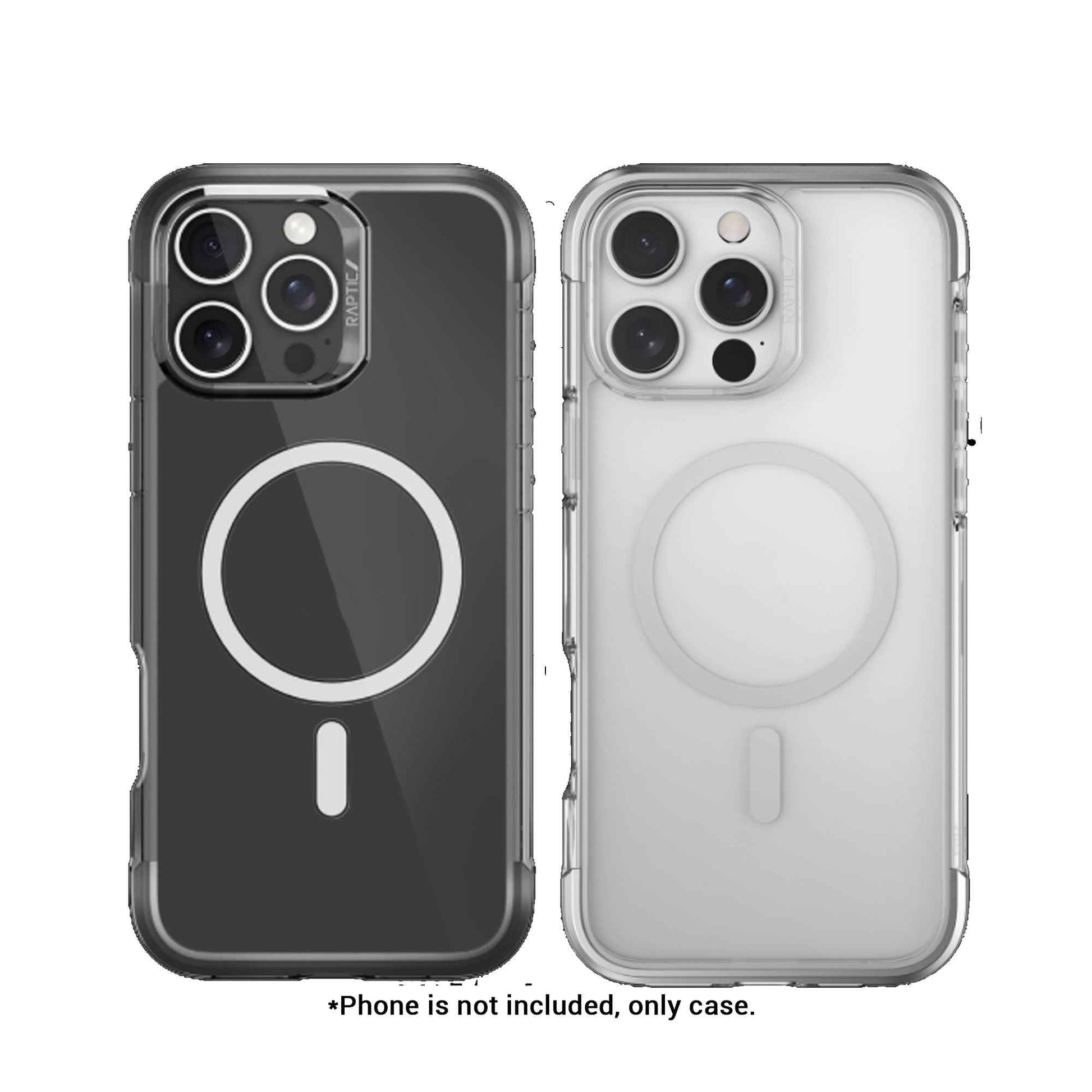 Raptic Air MagSafe for iPhone 16 Series with Two Aluminum Bumper Frames