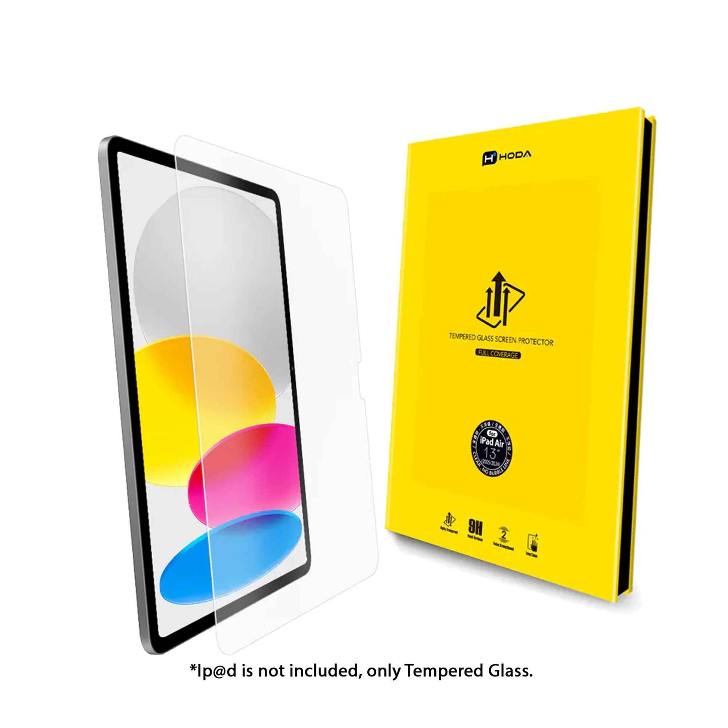Hoda 0.33mm Clear Glass Screen Protector ( Notch ) for iPad Air 11" / Air 13" ( 2025 / 2024 ) M2 / M3 - Clear