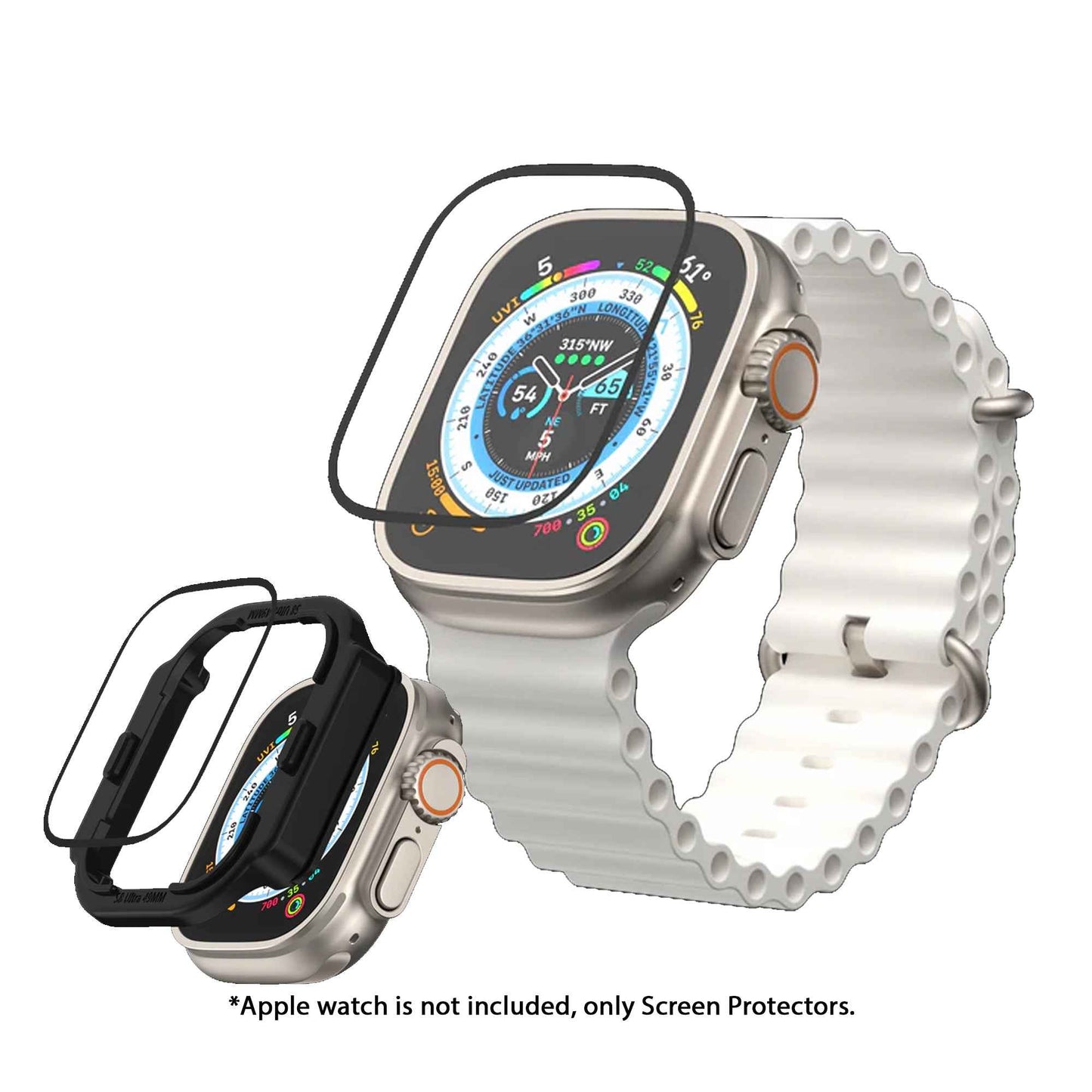 SwitchEasy Shield 3D for Apple Watch Ultra 49mm ( Series 3 / 2 / 1 ) - Transparent