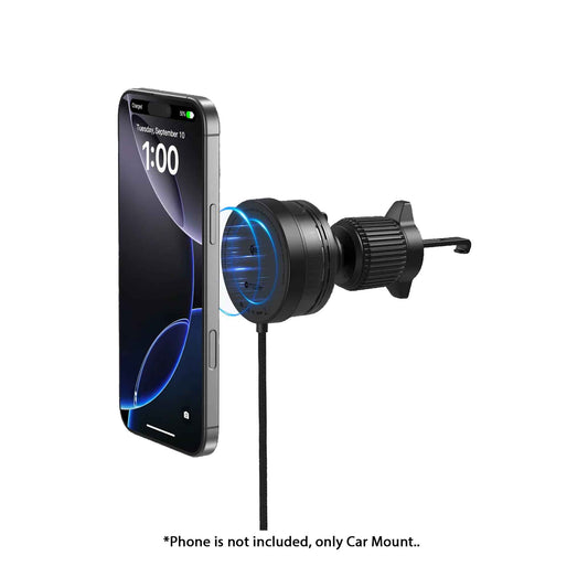 Mazer MagTap Pro Air Vent - Magnetic Air Vent Car Mount with Qi2 15W Charging