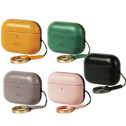 Alto Leather Case for AirPods Pro 3 - Italian Full-Grain Leather with Detachable Buckle