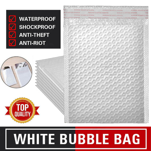 [MURAH PROMO 7 HARI] Bubble Envelope MURAH White Bubble Mailer Courier Bag Bubble Wrap Parcel Bag Envelope Parcel Plastic Flyer Postage Plastik