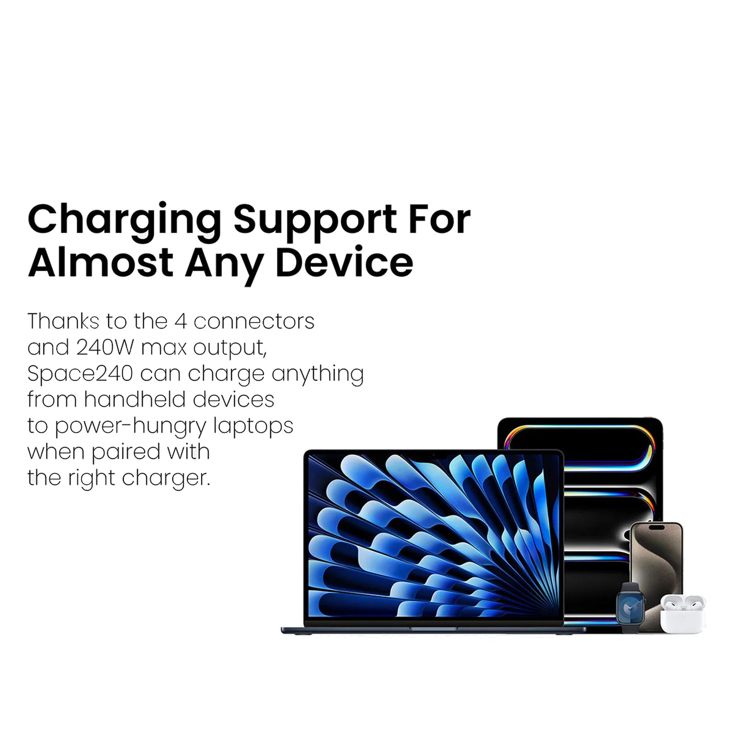 STYLEPIE C74 240W 3.1 PD 4-in-1 Fast Charge Coiled Cable 1.8m 480Mbps Data Transfer