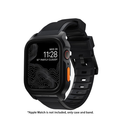 Nomad Rugged Case for Apple Watch 45mm / 44mm Series 9 / 8 / 7 / SE / 6 / 5/ 4 - Black - Forexengineer -Malaysia- 856500013374