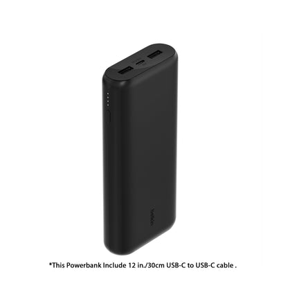 [ONLINE EXCLUSIVE] BELKIN BoostCharge PD20W 20000mAh 3 Ports Power Bank - Black - Forexengineer -Malaysia- 745883853953