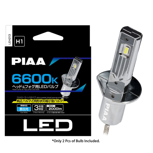 PIAA 4TH GEN Ultra Compact 6600K LED Bulb for H1/H7