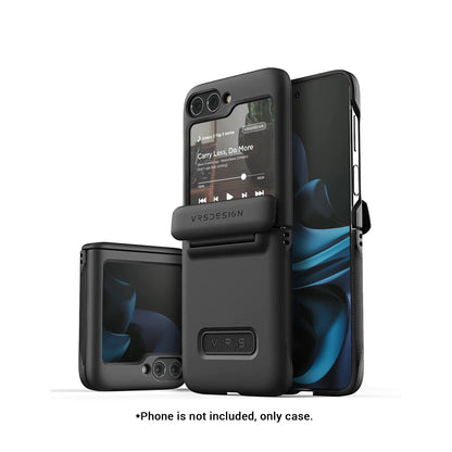 VRS Design Terra Guard Modern for Samsung Galaxy Z Flip 5 - Matte Black - Forexengineer -Malaysia- 8809919628945