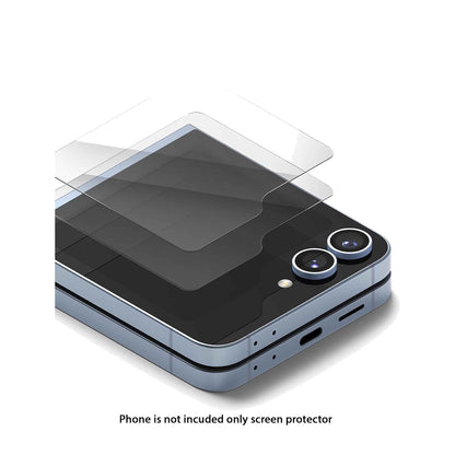 [2 PACK] Ringke Cover Display Tempered Glass for Samsung Galaxy Z Flip 6 - Clear - Forexengineer -Malaysia- 8809961787058