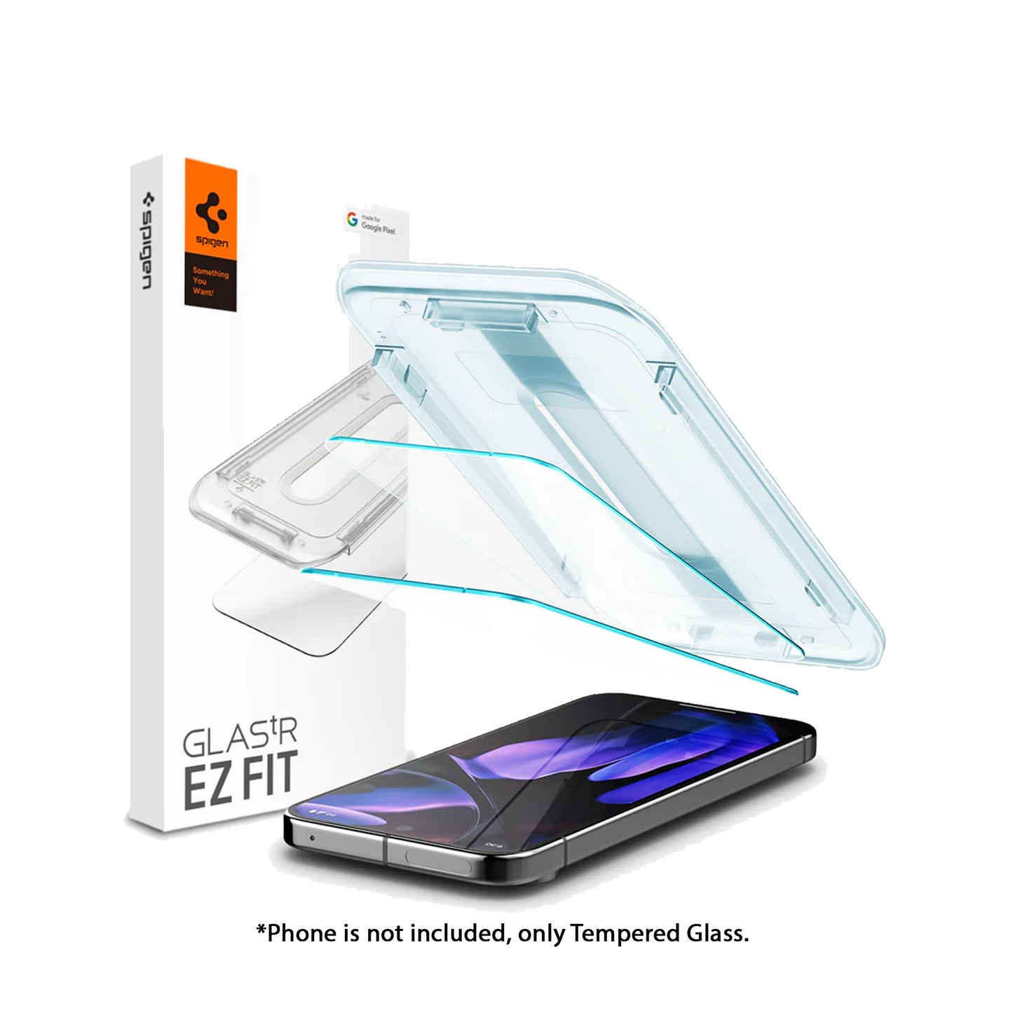 [2 Pack] Spigen GLAS.tR EZ Fit Tempered Glass Screen Protector for Google Pixel 9 Pro XL / Pixel 9 Pro / Pixel 9 - EZ Fit Tray Included - Clear