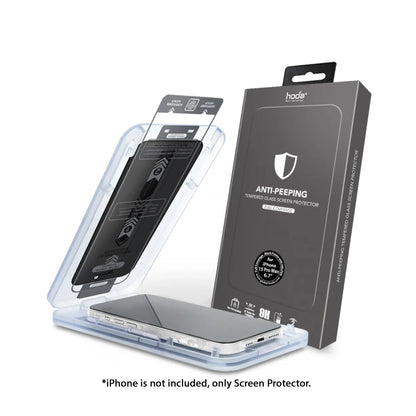 Hoda Anti-Peeper ( Privacy ) Tempered Glass Screen Protector for iPhone 15 Series ( Dust Free Helper Included ) - Forexengineer -Malaysia- 4711441973377-4711441973360-4711441973353-4711441973346