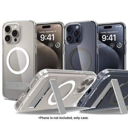 Spigen Ultra Hybrid S MagFit for iPhone 15 Series - With Kickstand and Magsafe Compatible - Forexengineer -Malaysia- 8809896749329-8809896750530-8809896749336